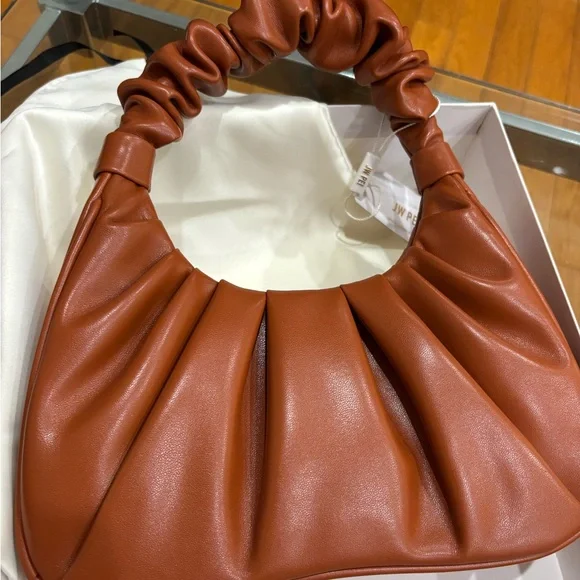 JW PEI Gabbi Ruched Hobo Handbag in Nutella - Picture 10 of 11